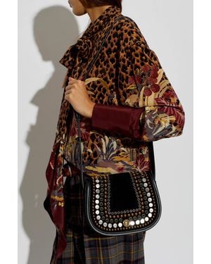Etro Suede Bag With Embellishments - Brown