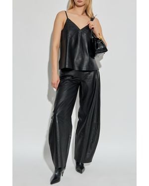 Gestuz Leather Pants 'Gzrio' - Black