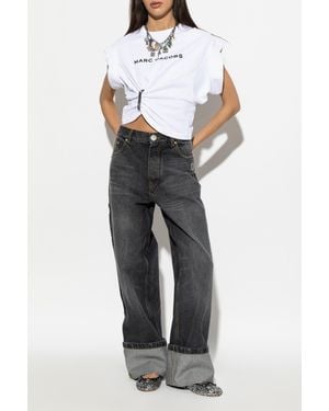 Marc Jacobs High-Waisted Jeans - Gray