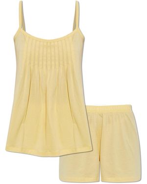 Hanro Two-Piece Pyjamas From The 'Juliet' Collection - Yellow