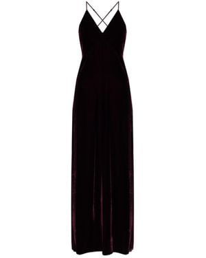 Forte Forte Velvet Dress With Straps - Black