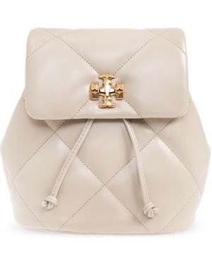 Tory Burch Kira Diamond Small Backpack - Natural