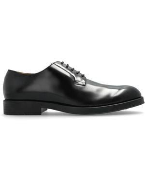Tod's Leather "Derby" Shoes - Black