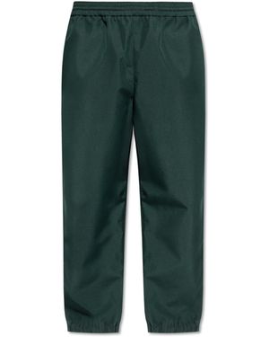 LACOSTE RUNWAY Trousers With Logo - Green