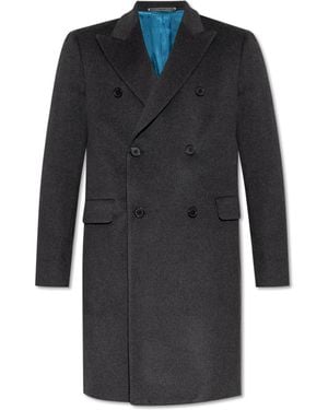 Paul Smith Double-Breasted Coat - Blue