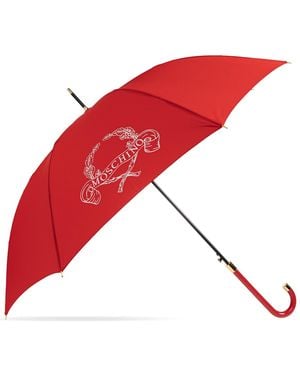 Moschino Parasol With Logo - Red