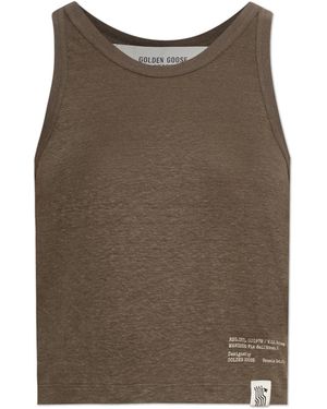 Golden Goose Linen Camisole - Brown