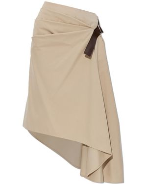 Loewe Asymmetrical Skirt - Natural
