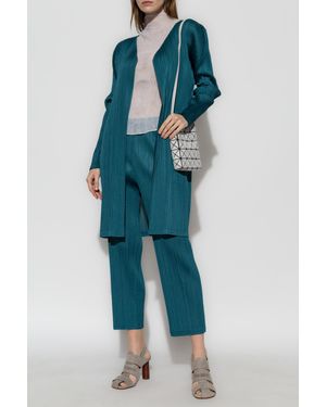 Pleats Please Issey Miyake Pleated Coat - Green