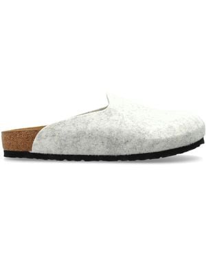 Birkenstock 'Amsterdam Bs' Slides - White