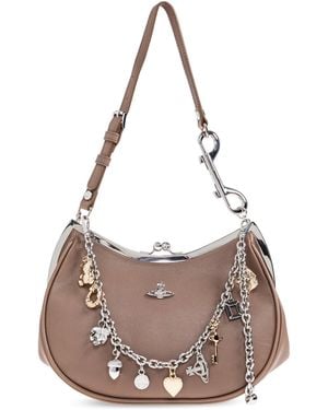 Vivienne Westwood Shoulder Bag 'Charm' - Natural