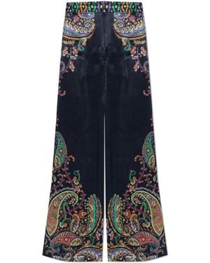 Etro Wide-Leg Trousers - Blue