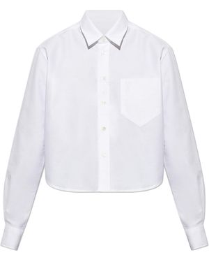 Ami Paris Short 'Oversize' Shirt - White