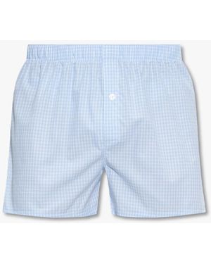 Hanro Cotton Boxers - Blue