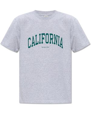 Sporty & Rich T-Shirt "California" - Grey