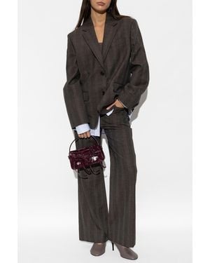 Acne Studios Plaid Patterned Pants - Black