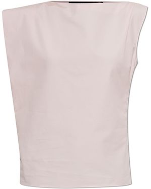 Jacquemus Cotton Top 'Drap' - Pink