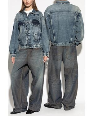 DIESEL Denim Jacket 'D-Denver-S2' - Gray