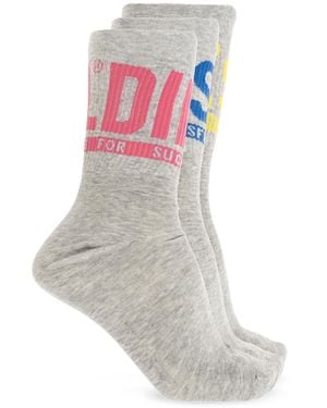 DIESEL Three-Pack Of Socks 'Skm-Ray-Threepack' - White