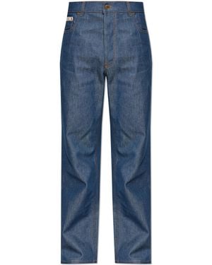 Moschino Jeans With Slightly Tapered Legs - Blue