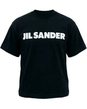 Jil Sander T-Shirt With Printed Logo - Black