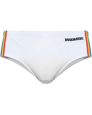 DSquared² Swim Briefs - White