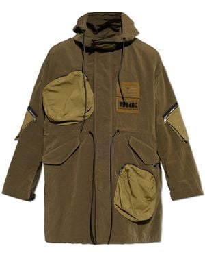 Dolce & Gabbana Parka With Multiple Pockets - Green