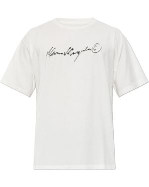 MM6 by Maison Margiela T-Shirt With Logo - White