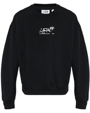 LAB C.O. OFF WHITE Sweatshirt With Printed Logo - Blue