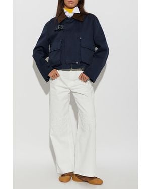Loewe Short Jacket With Pockets - Blue