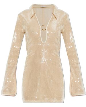 Oséree Sequin Dress - Natural