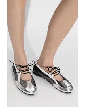 DIESEL "D-Mile" Ballerinas - White