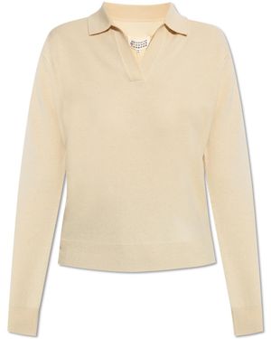 Maison Margiela Wool Polo - Natural