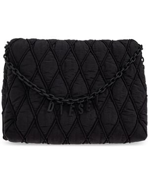 DIESEL Shoulder Bag "Charm-D Shoulder" - Black