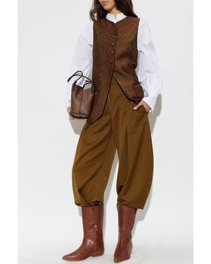 Etro Patterned Vest - Brown