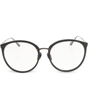 Linda Farrow "Kings" Corrective Glasses - Black