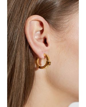 Fendi Earrings With Logo - Natural
