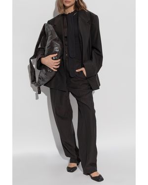 Lemaire Double-Breasted Blazer - Black