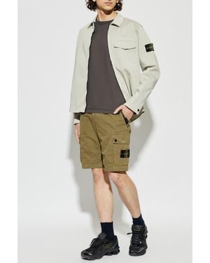 Stone Island Long-Sleeve T-Shirt - Natural