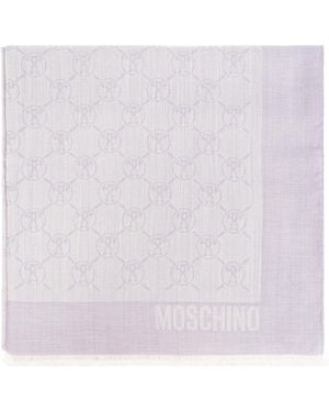 Moschino Scarf With Lurex Thread - White