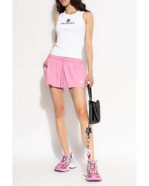 Balenciaga Shorts With 'Vintage' Effect - Pink