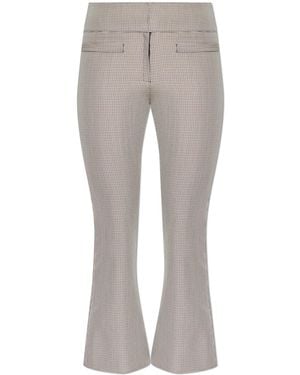 Courreges Houndstooth Pattern Pants - Grey
