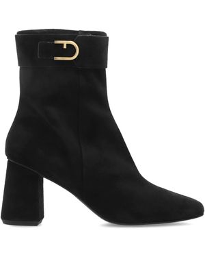 Furla 'Chic' Heeled Ankle Boots - Black