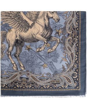 Etro Scarf With Print - Grey