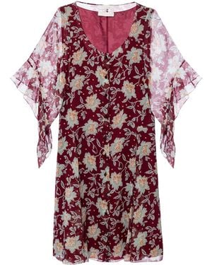 Chloé Floral-printed Dress - Red