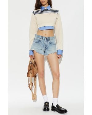 Balenciaga Denim Shorts - Blue
