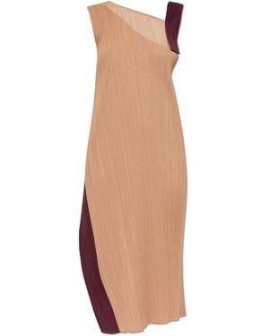 Pleats Please Issey Miyake Pleated Dress - White