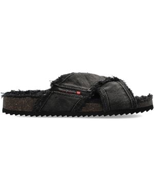 DIESEL Slides 'D-Woodstock' - Black