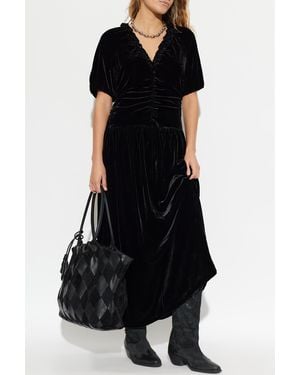 Baum und Pferdgarten Velvet Dress 'Abelline' - Black
