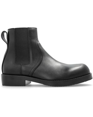 Dries Van Noten Leather Chelsea Boots - Black